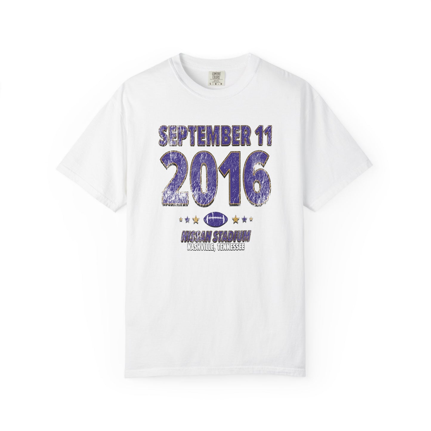 Baltimore Football – September 11, 2016 – Comfort Colors (Black & White)