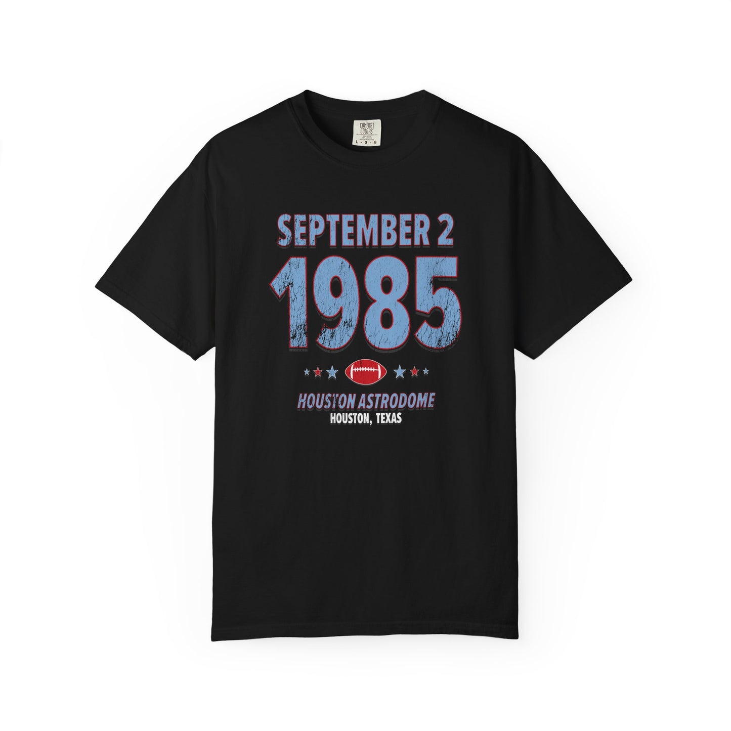 Houston Football – September 2, 1985 – Comfort Colors (Black & White)