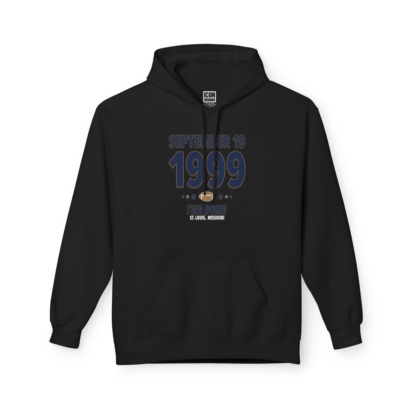 St. Louis Football – September 19, 1999 – Hoodie (Black & White)