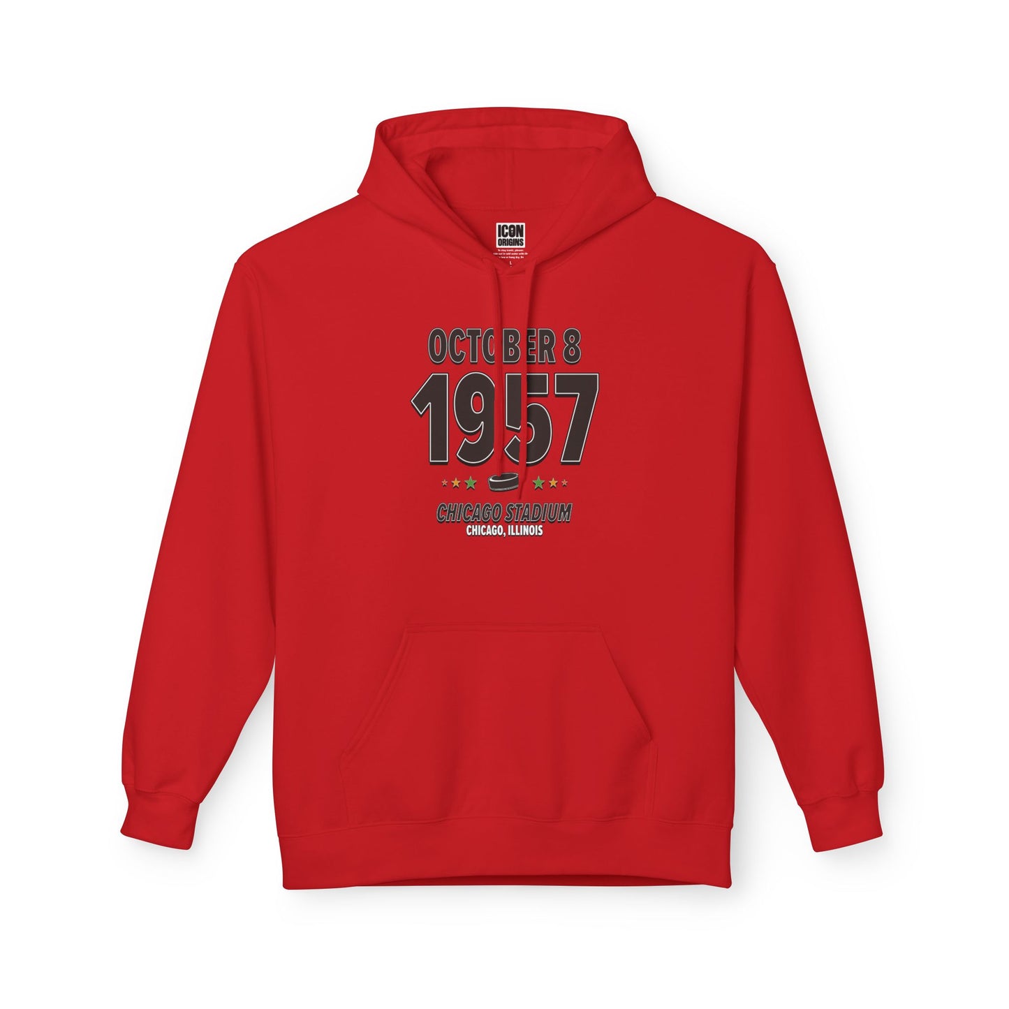 Chicago Hockey – October 8, 1957 – Hoodie