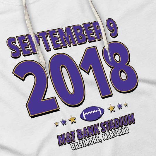 Baltimore Football – September 9, 2018 – Hoodie (Black & White)