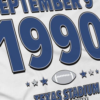 Dallas Football – September 9, 1990 – Origin Tee (Black & White)