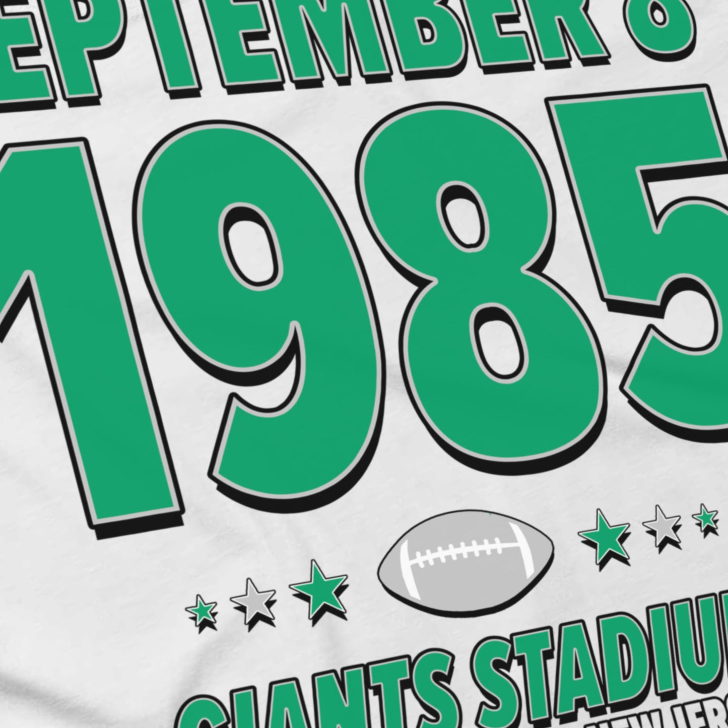 Philadelphia Football – September 8, 1985 – Origin Tee (Black & White)