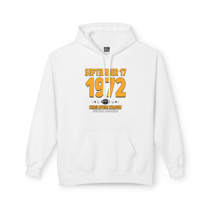 Pittsburgh Football – September 17, 1972 – Hoodie (Black & White)