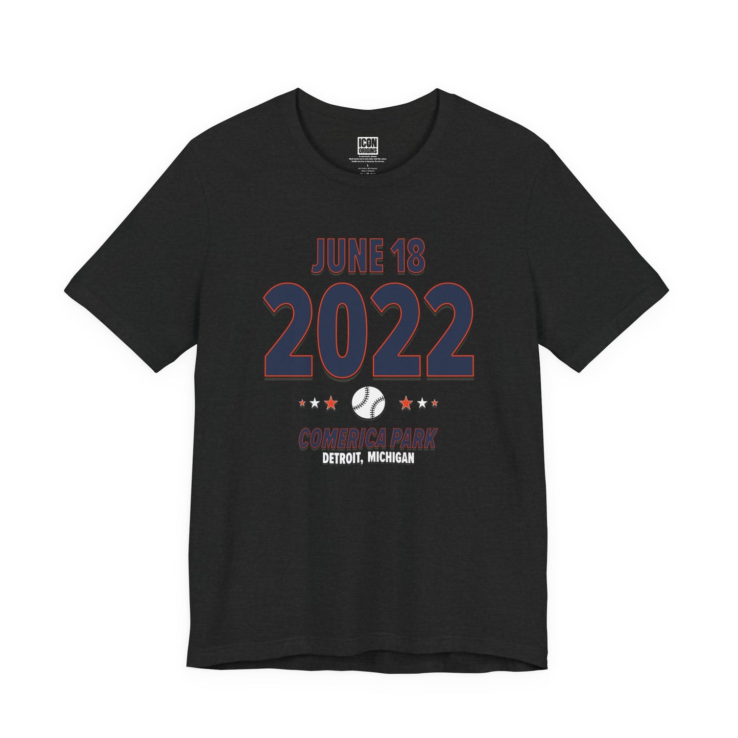 Detroit Baseball – June 18, 2022 – Origin Tee (Black & White)