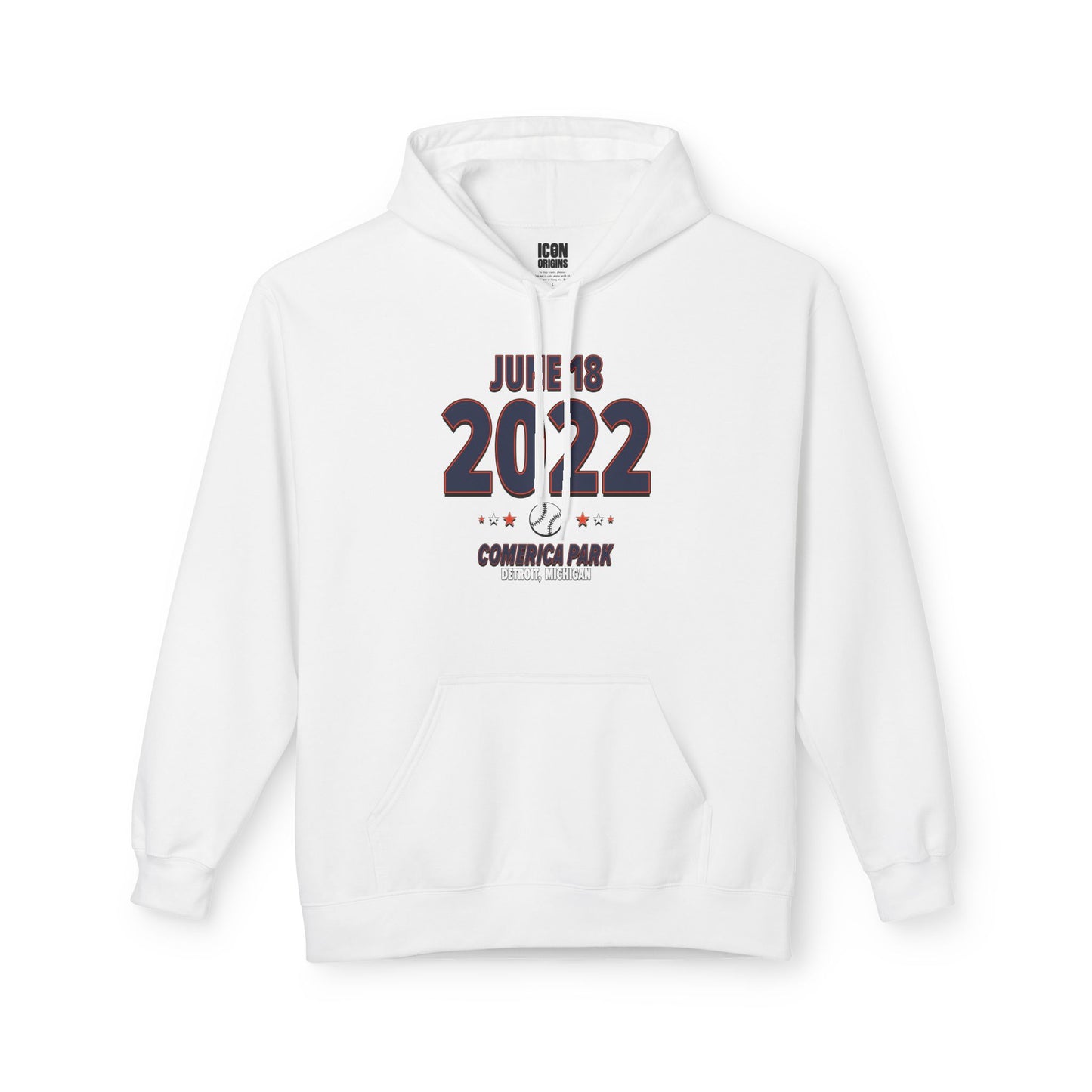 Detroit Baseball – June 18, 2022 – Hoodie (Black & White)