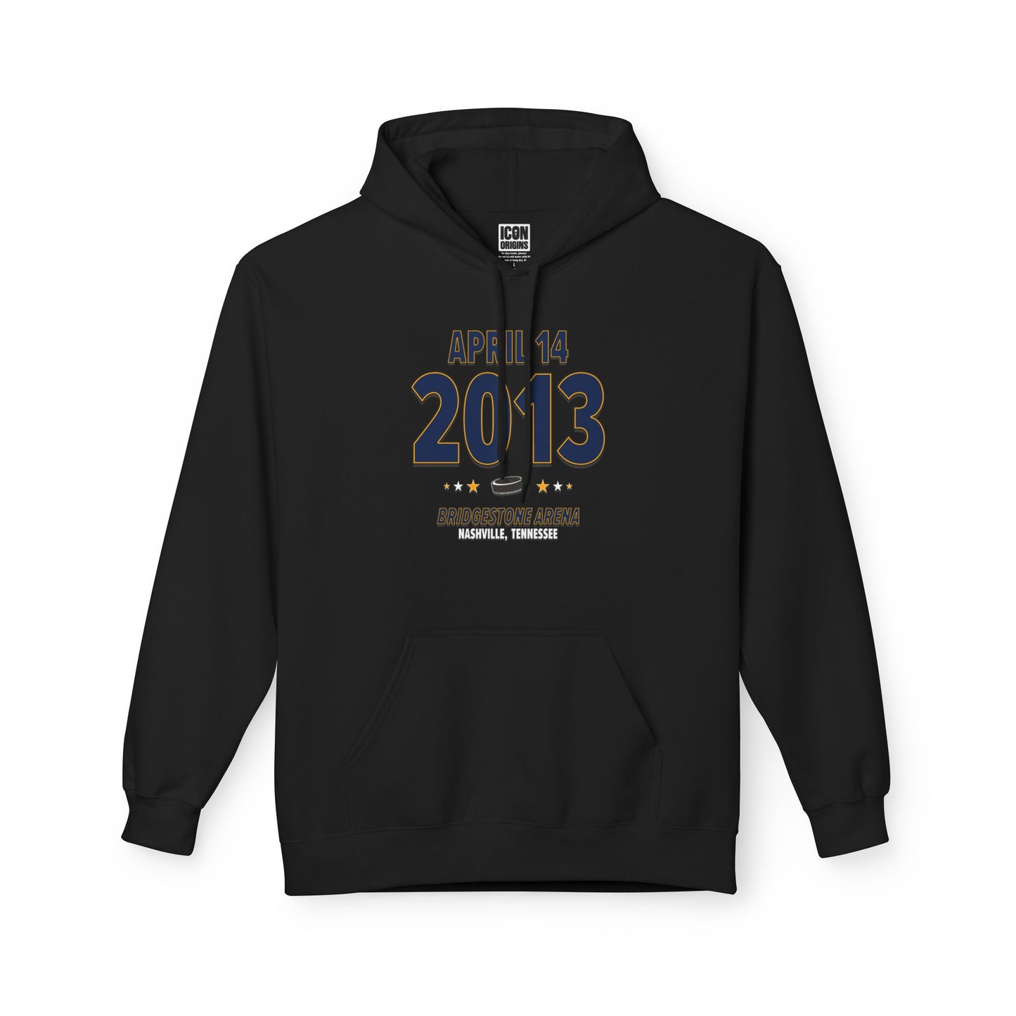Nashville Hockey – April 14, 2013 – Hoodie (Black & White)