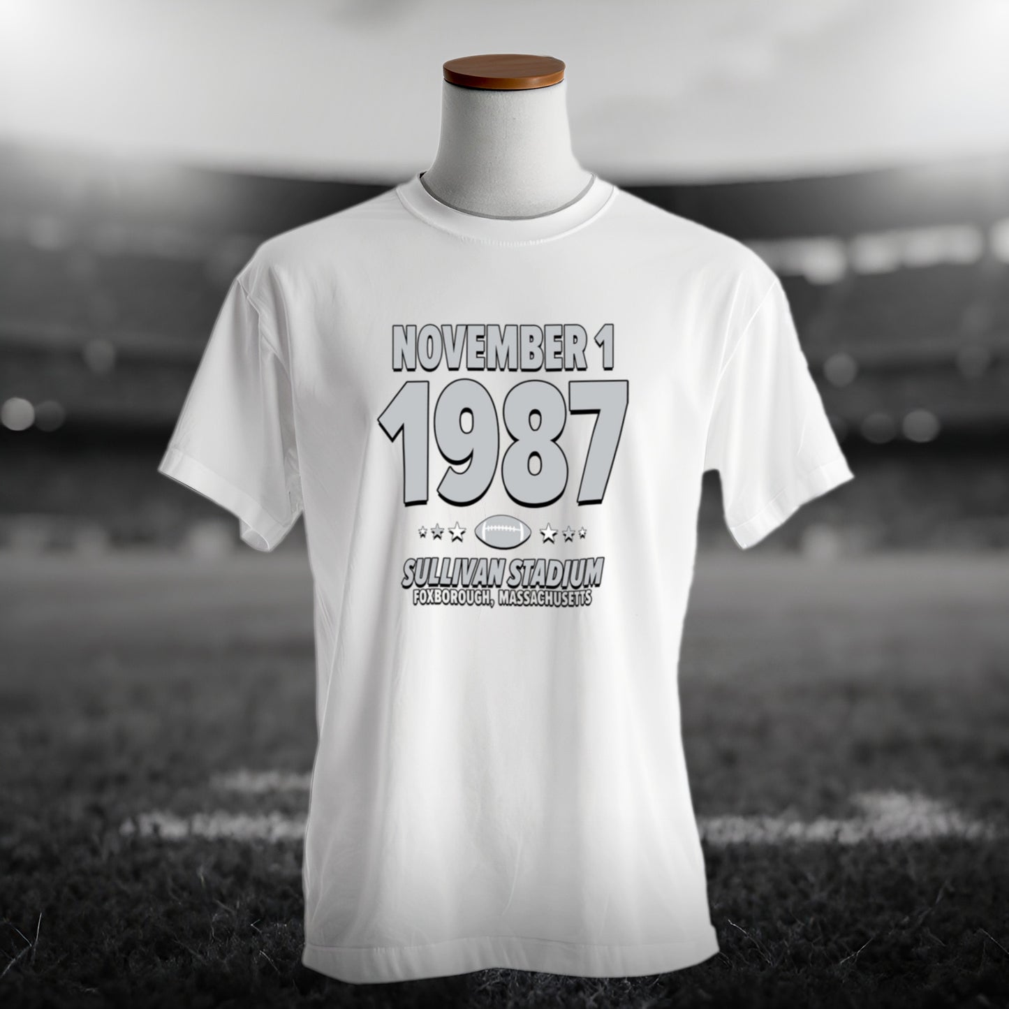 Los Angeles Football – November 1, 1987 – Origin Tee (Black & White)