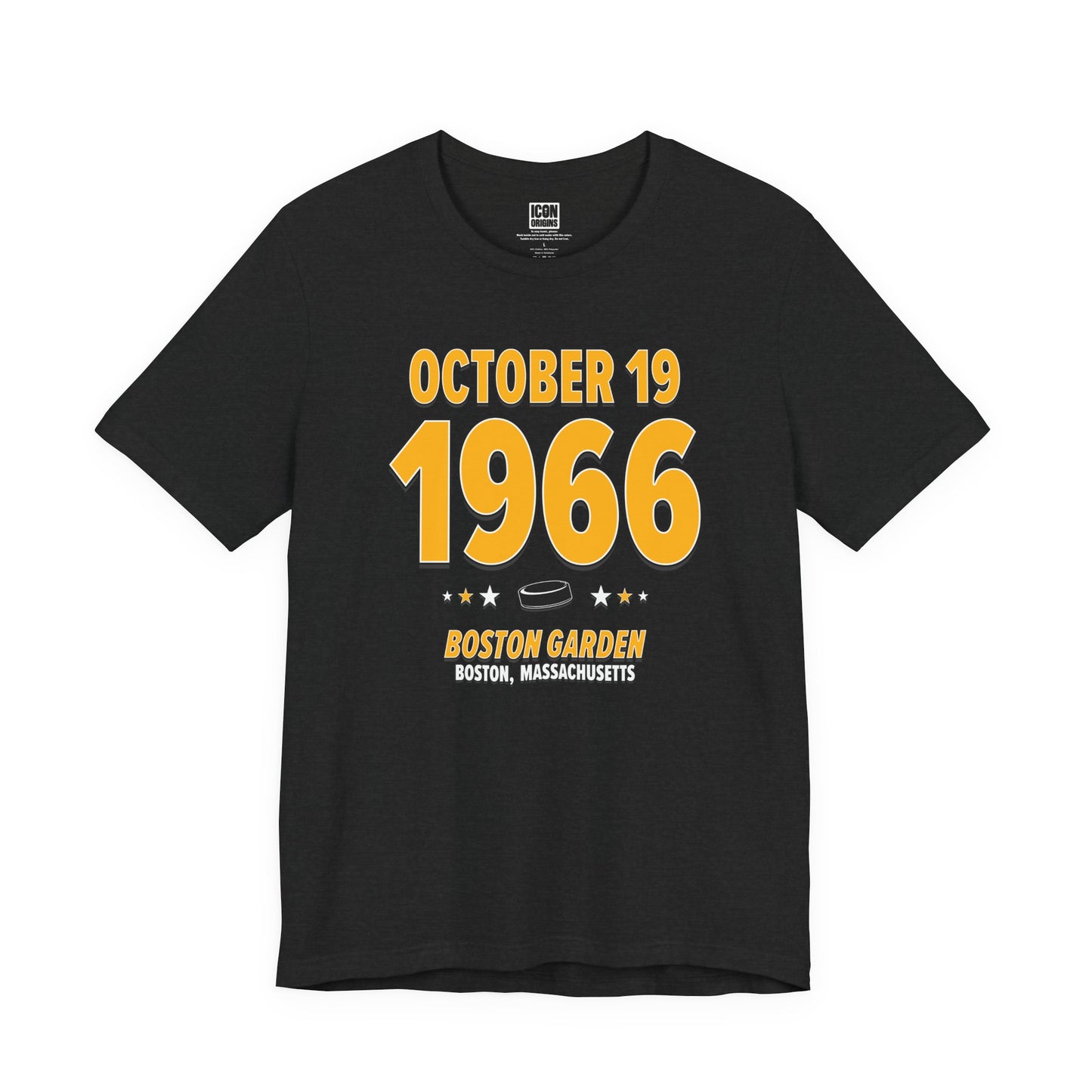 Boston Hockey – October 19, 1966 – Origin Tee (Black & White)