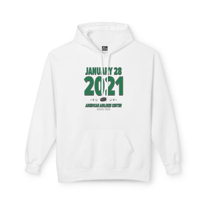 Dallas Hockey – January 28, 2021 – Hoodie (Black & White)