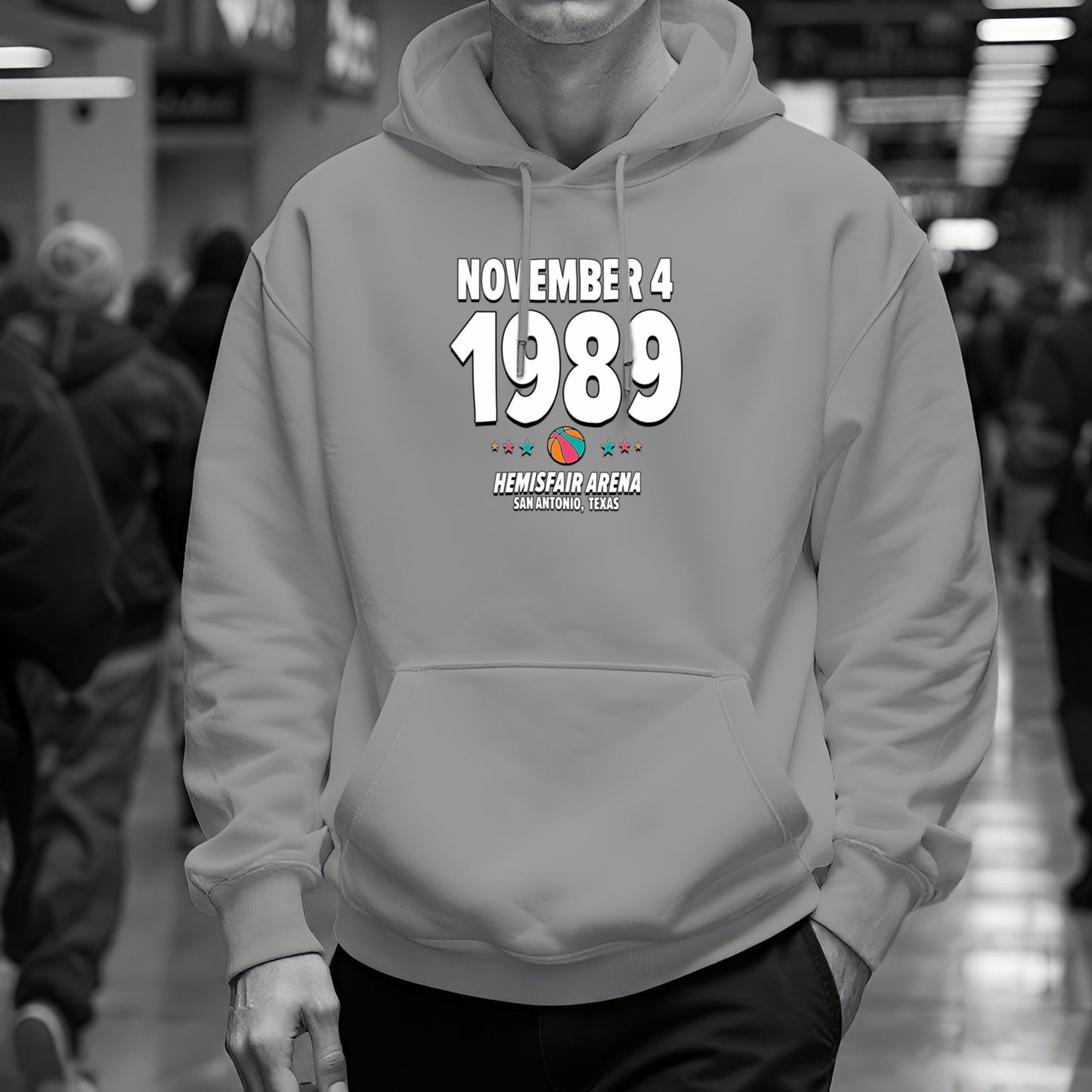 San Antonio Basketball – November 4, 1989 – Hoodie