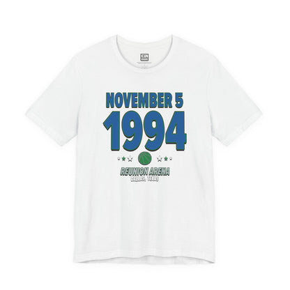 Dallas Basketball – November 5, 1994 – Origin Tee (Black & White)