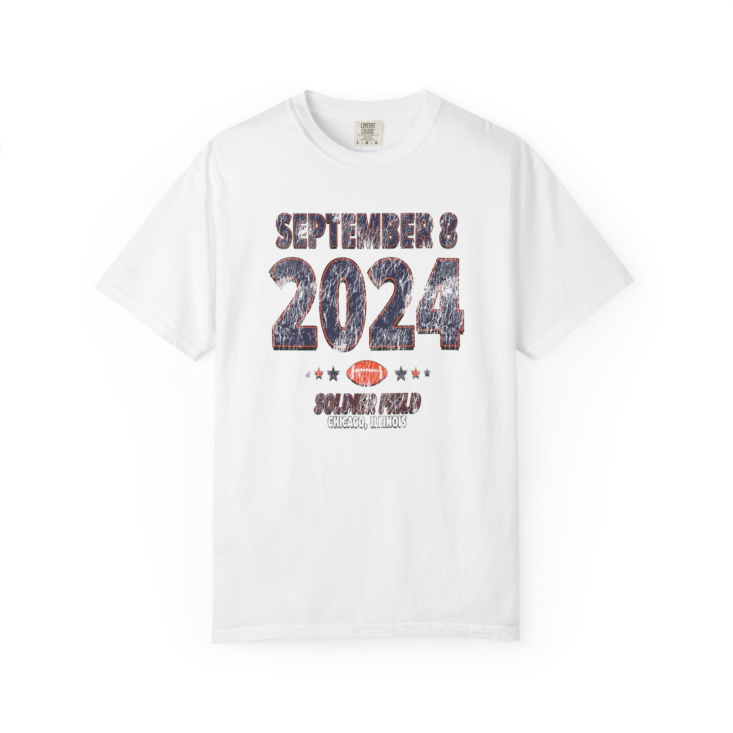 Chicago Football – September 8, 2024 – Comfort Colors (Black & White)