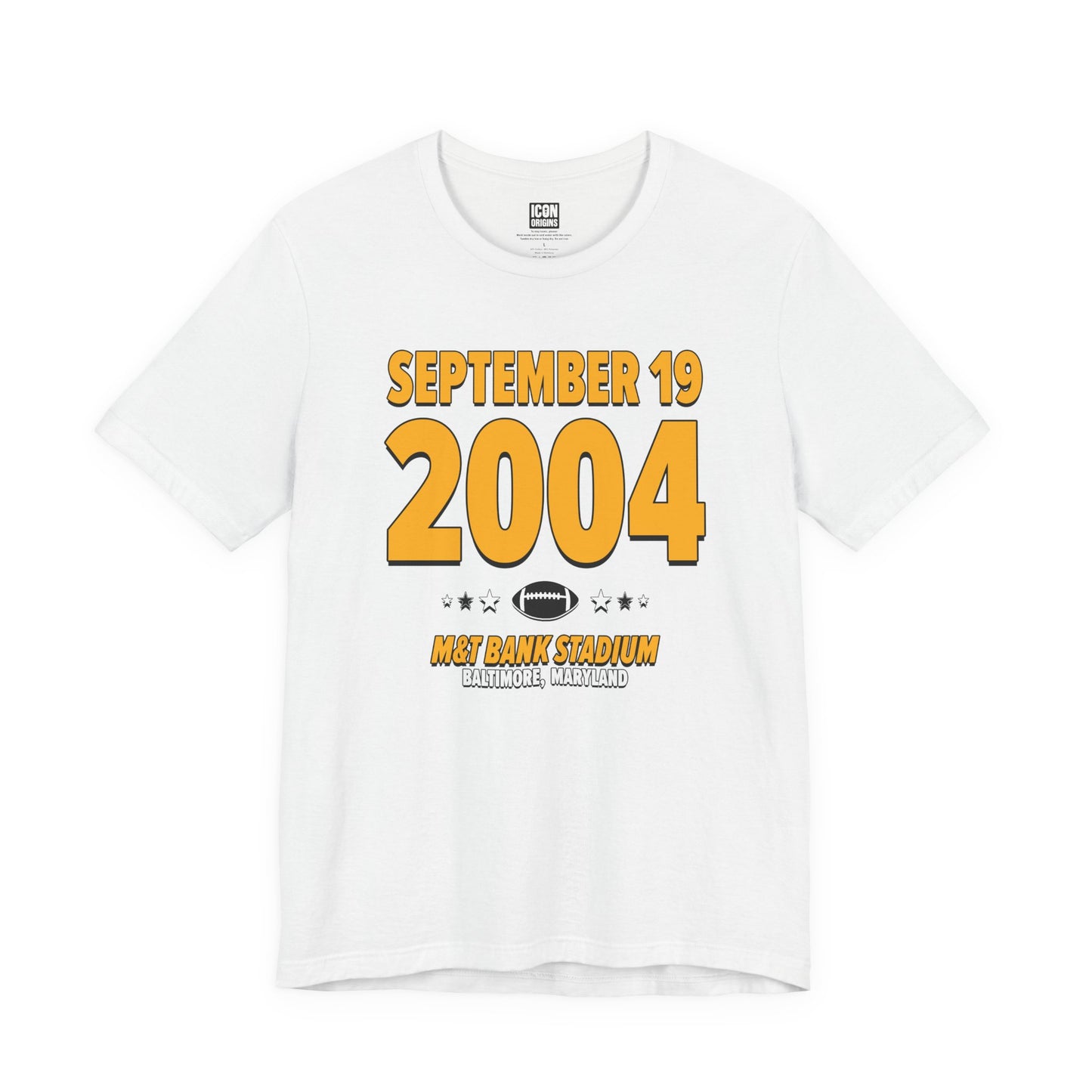 Pittsburgh Football – September 19, 2004 – Origin Tee (Black & White)