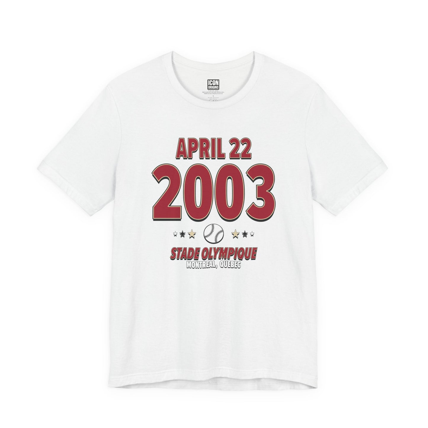 Arizona Baseball – April 22, 2003 – Origin Tee (Black & White)