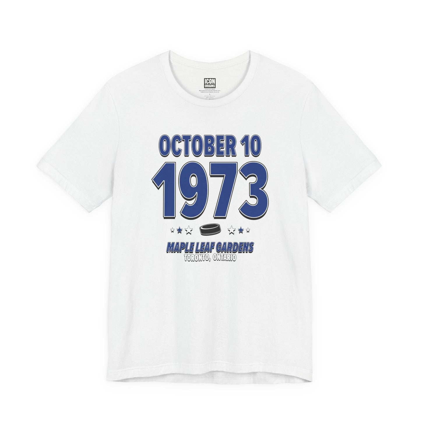Toronto Hockey – October 10, 1973 – Origin Tee (Black & White)