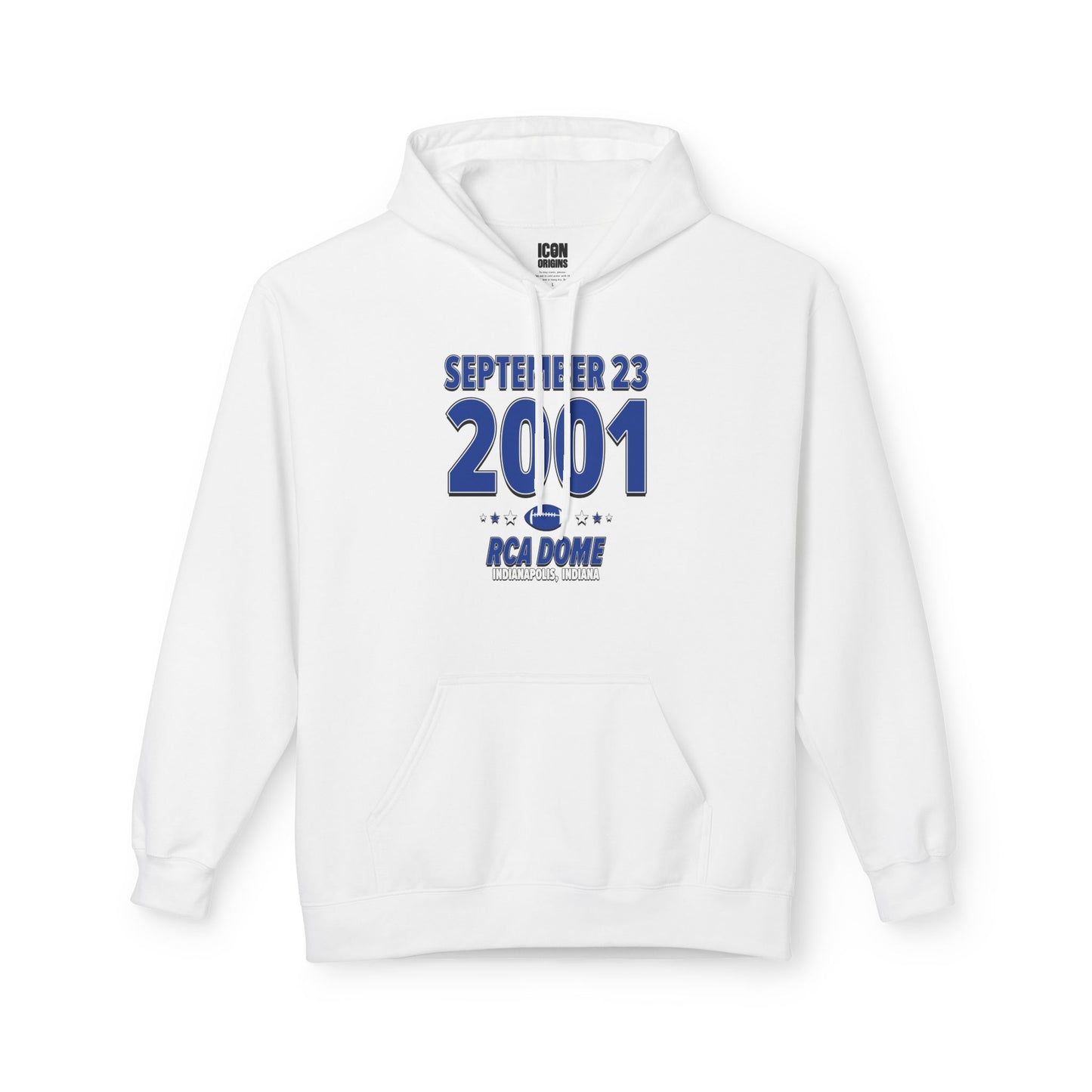 Indianapolis Football – September 23, 2001 – Hoodie (Black & White)