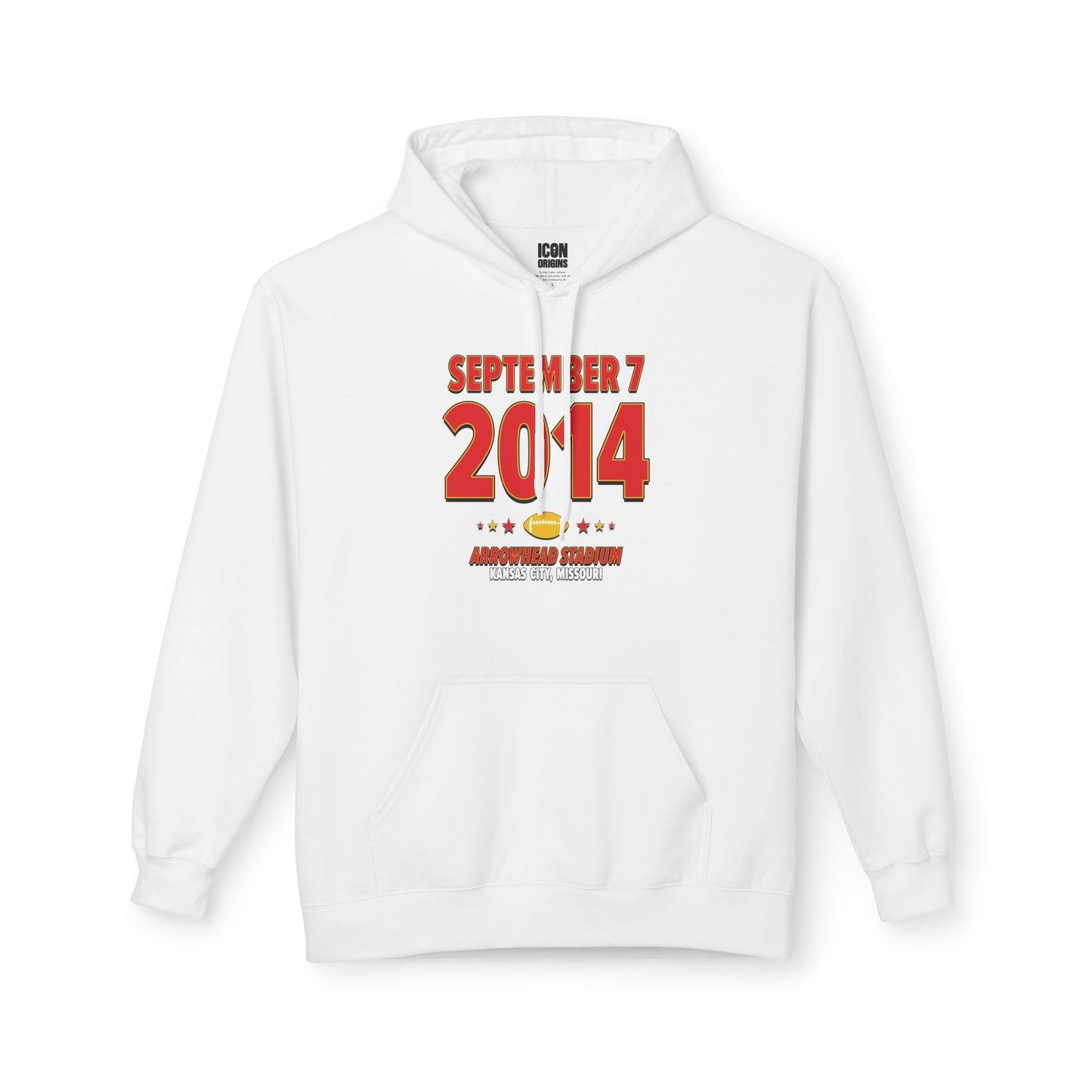 Kansas City Football – September 7, 2014 – Hoodie (Black & White)