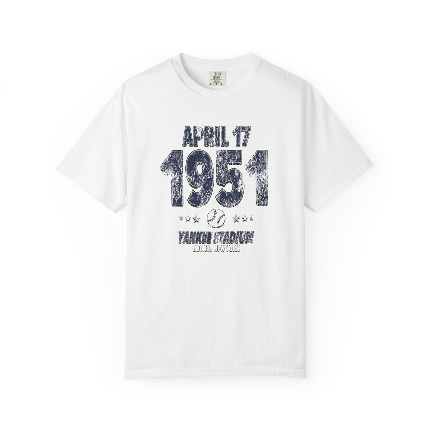 New York Baseball – April 17, 1951 – Comfort Colors (Black & White)