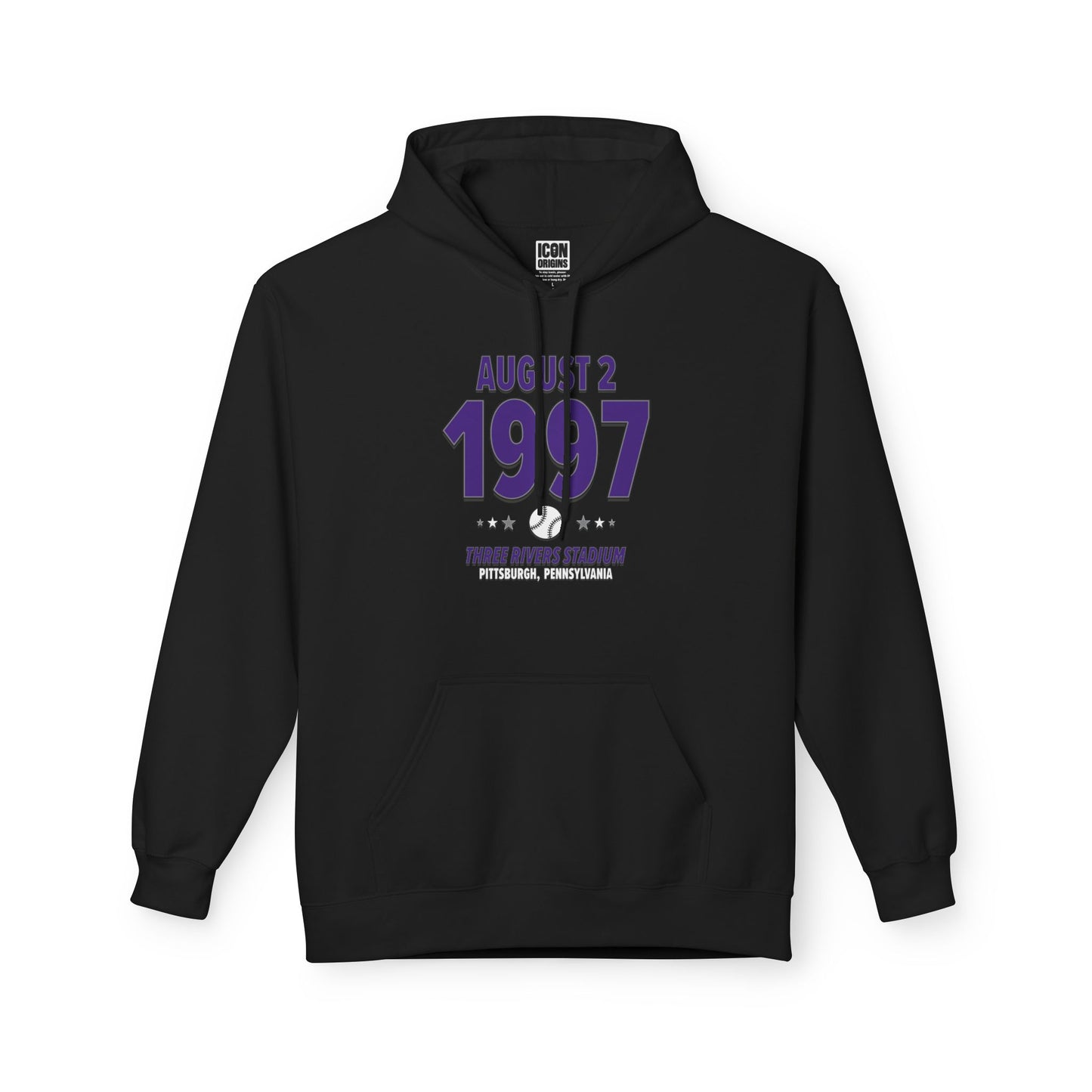 Colorado Baseball – August 2, 1997 – Hoodie (Black & White)