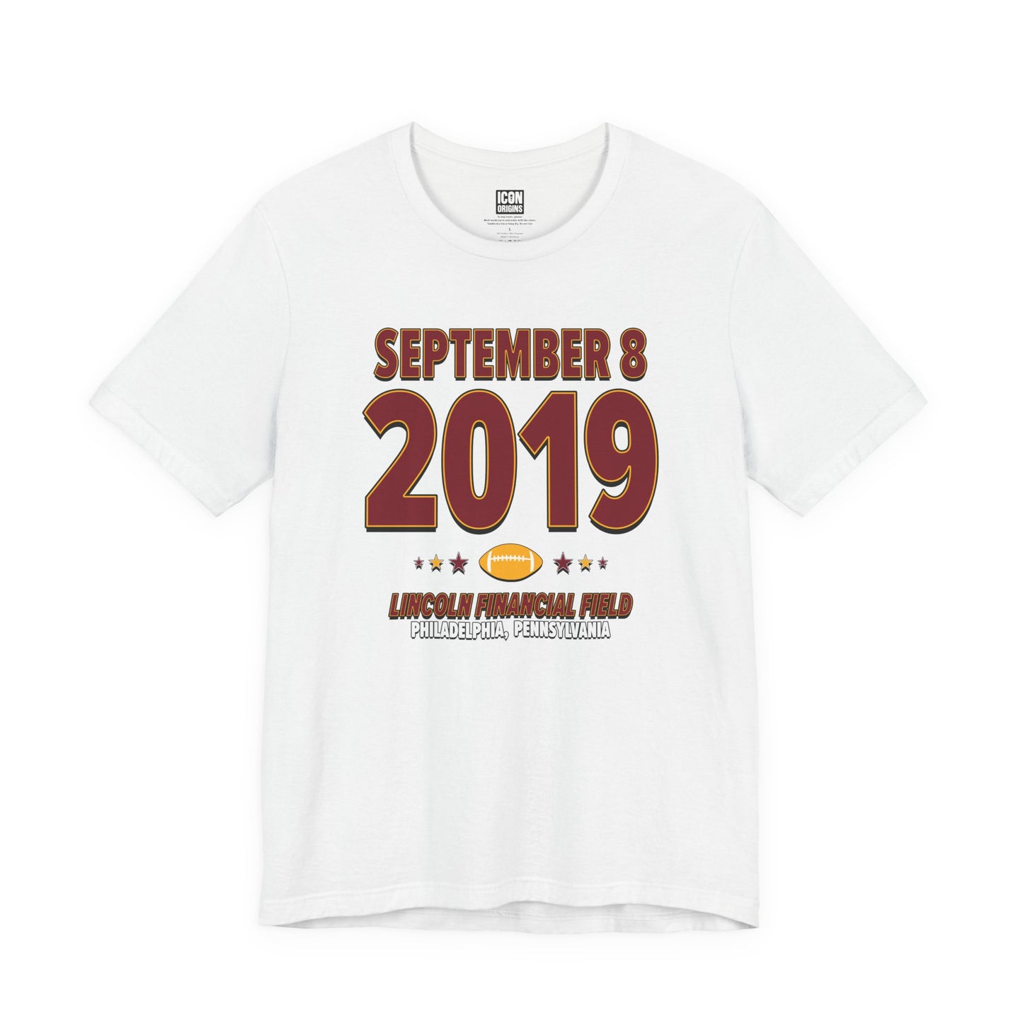 Washington Football – September 8, 2019 – Origin Tee (Black & White)