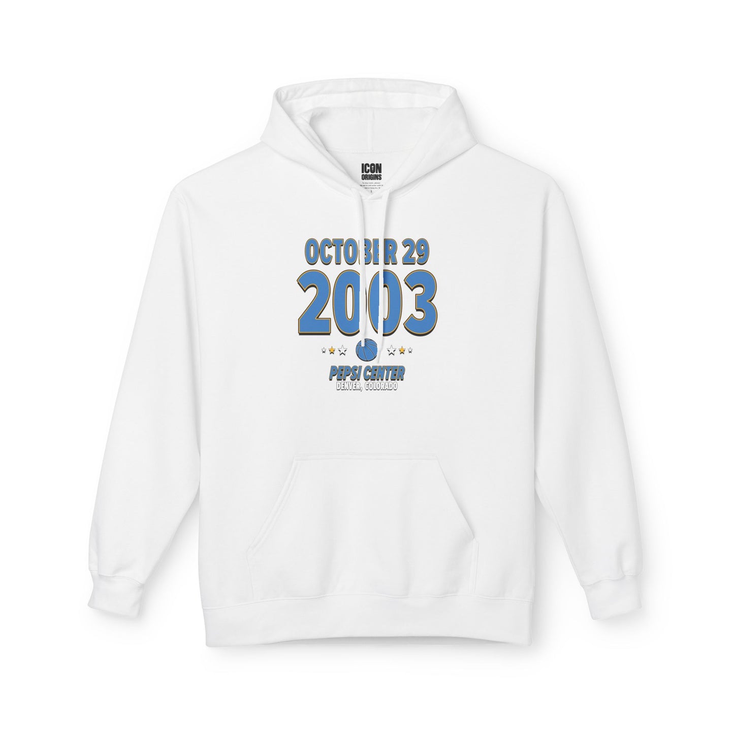 Denver Basketball – October 29, 2003 – Hoodie (Black & White)