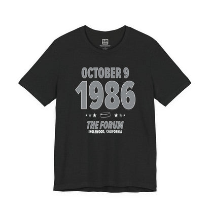 Los Angeles Hockey – October 9, 1986 – Origin Tee (Black & White)