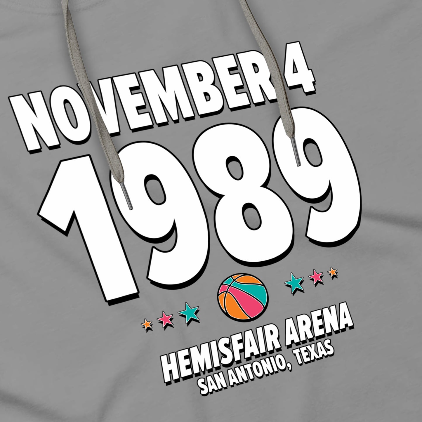 San Antonio Basketball – November 4, 1989 – Hoodie