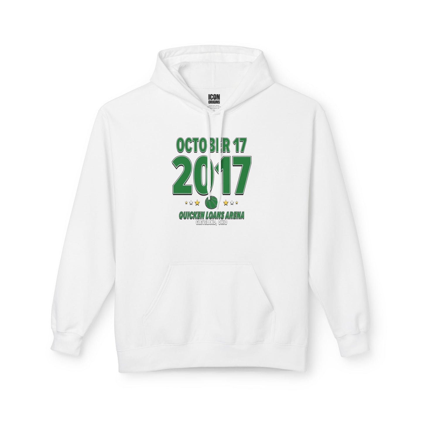 Boston Basketball – October 17, 2017 – Hoodie (Black & White)