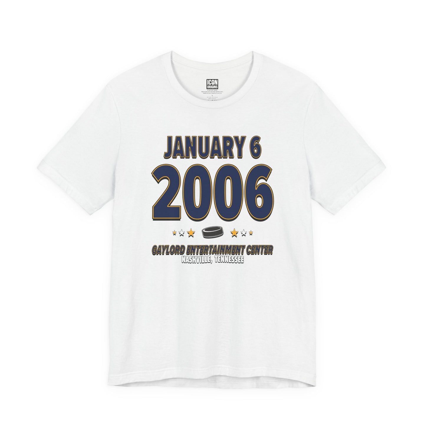 Nashville Hockey – January 6, 2006 – Origin Tee (Black & White)