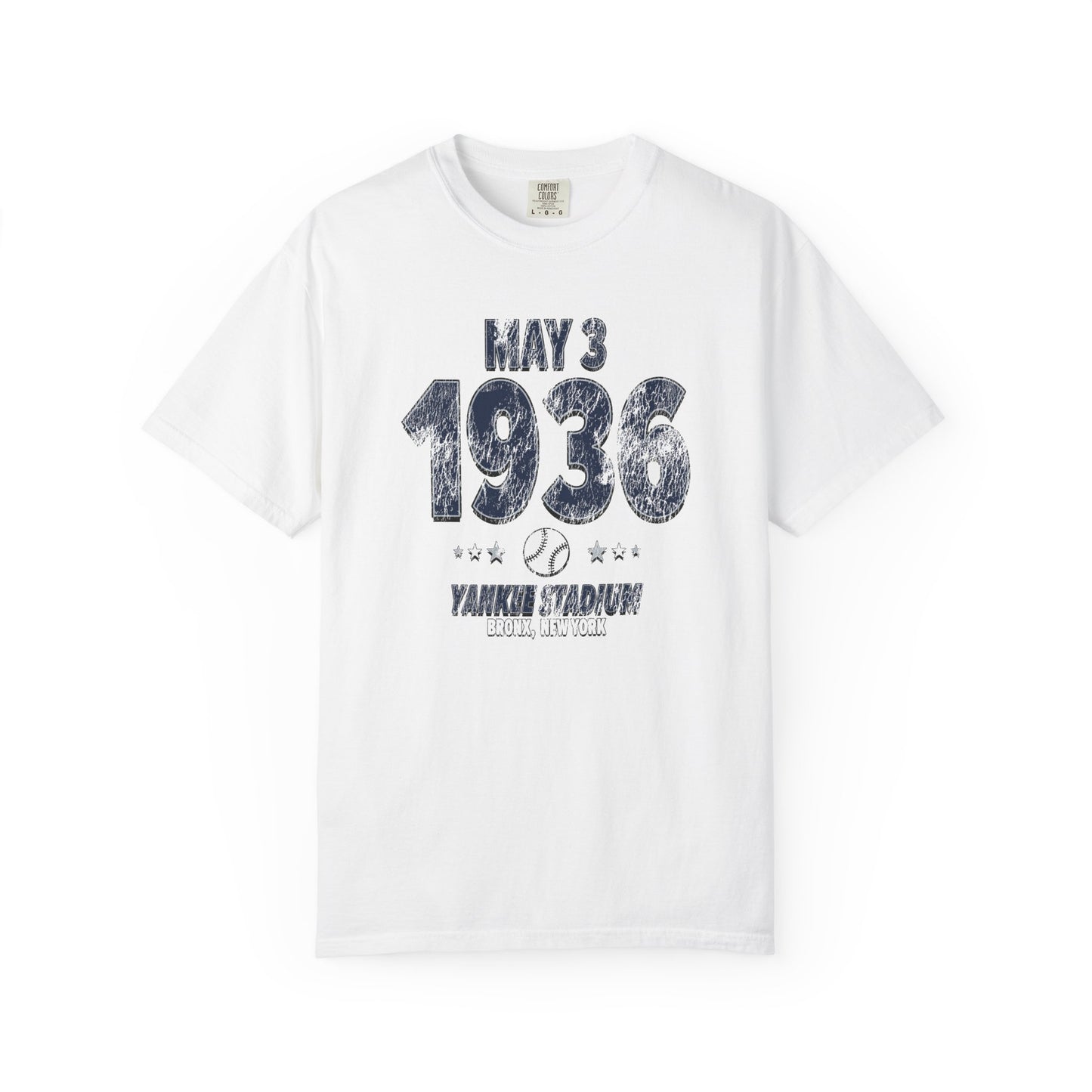 New York Baseball – May 3, 1936 – Comfort Colors (Black & White)