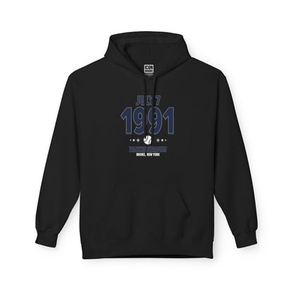 New York Baseball – July 7, 1991 – Hoodie (Black & White)