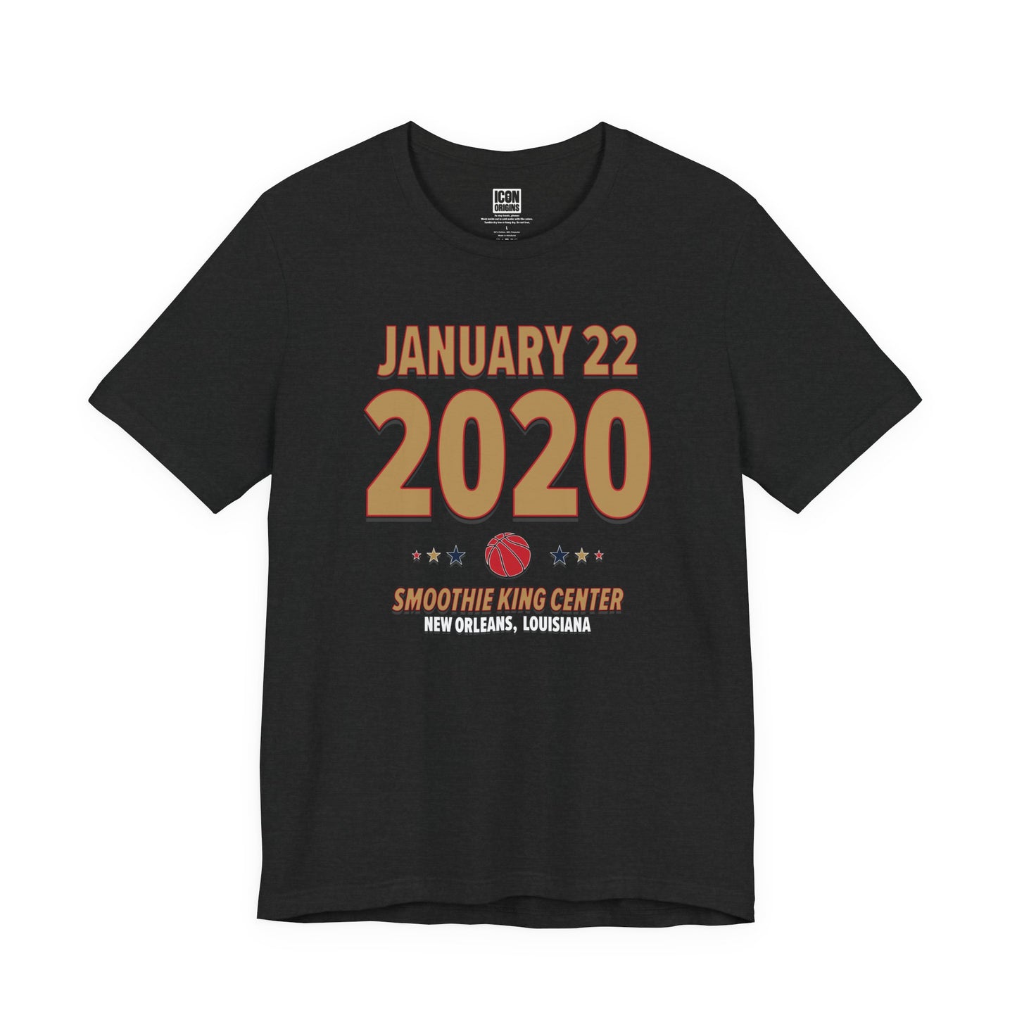 New Orleans Basketball – January 22, 2020 – Origin Tee (Black & White)