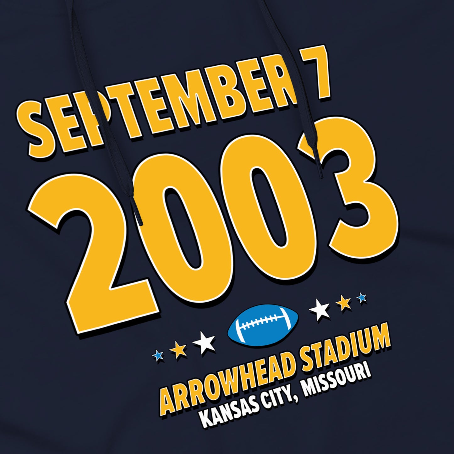 San Diego Football – September 7, 2003 – Hoodie