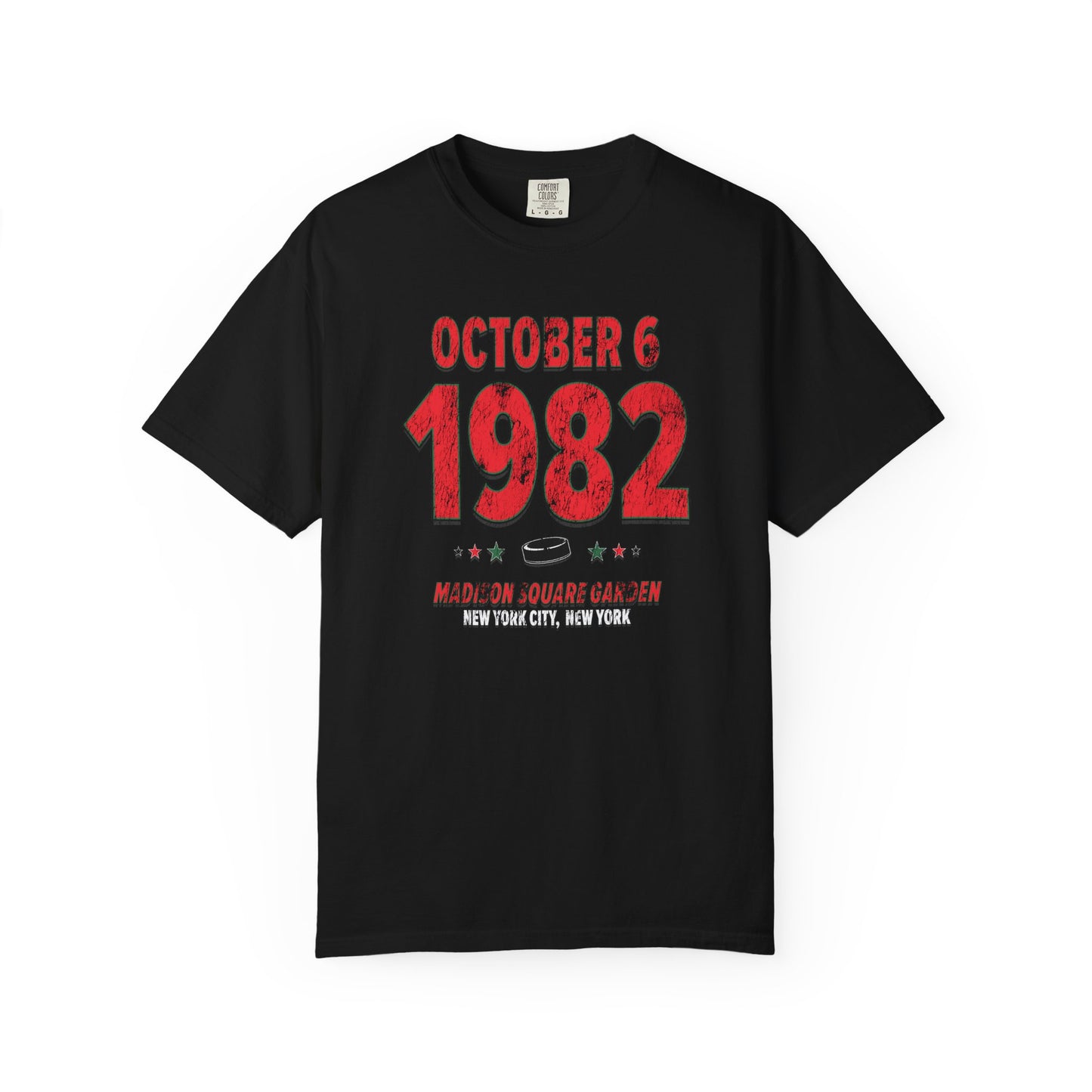 New Jersey Hockey – October 6, 1982 – Comfort Colors (Black & White)