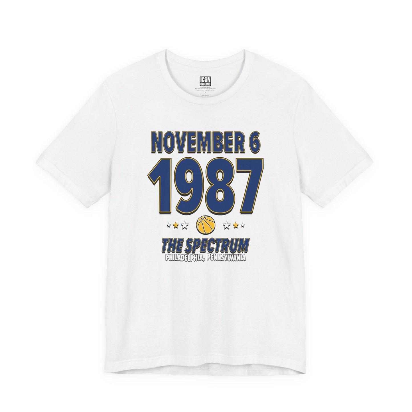 Indiana Basketball – November 6, 1987 – Origin Tee (Black & White)