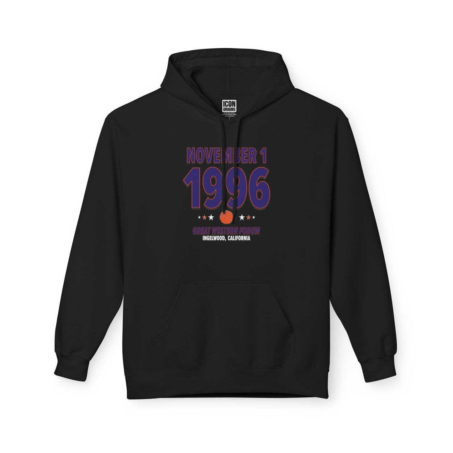 Phoenix Basketball – November 1, 1996 – Hoodie (Black & White)