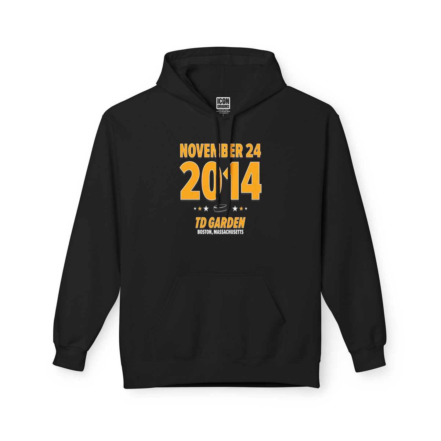 Boston Hockey – November 24, 2014 – Hoodie (Black & White)
