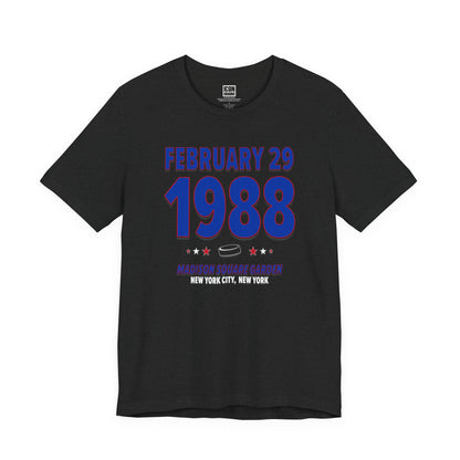 New York Hockey – February 29, 1988 – Origin Tee (Black & White)