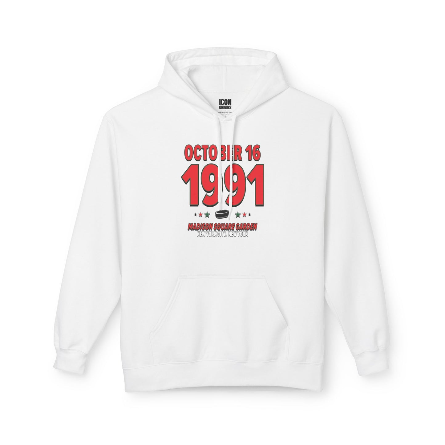 New Jersey Hockey – October 16, 1991 – Hoodie (Black & White)
