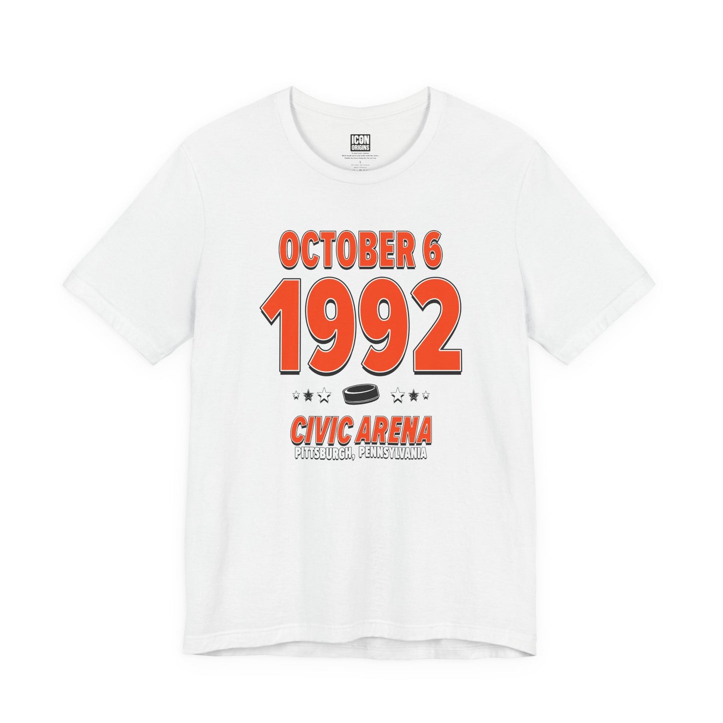 Philadelphia Hockey – October 6, 1992 – Origin Tee (Black & White)