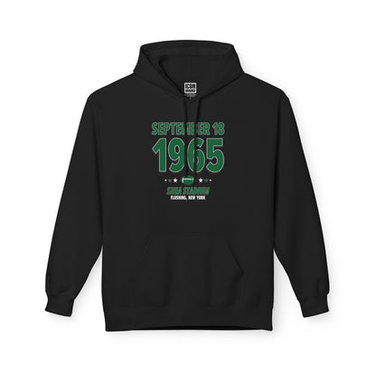 New York Football – September 18, 1965 – Hoodie (Black & White)