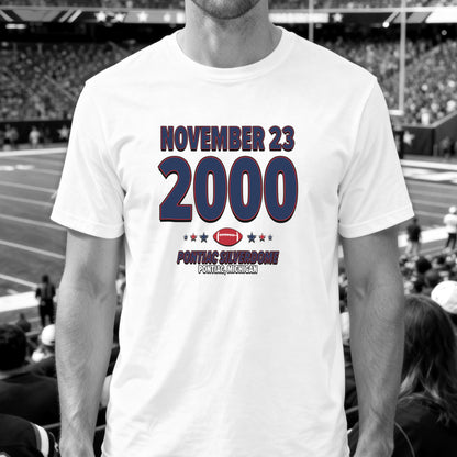 New England Football – November 23, 2000 – Origin Tee (Black & White)