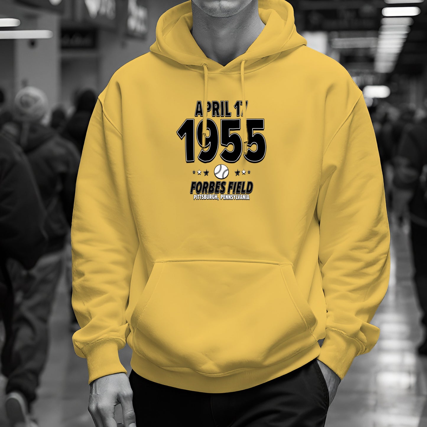 Pittsburgh Baseball – April 17, 1955 – Hoodie