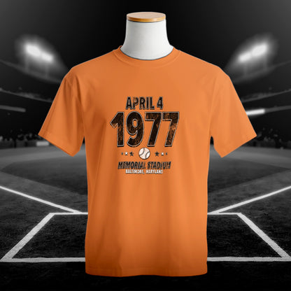 Hero — Baltimore Baseball – April 7, 1977 – Comfort Colors