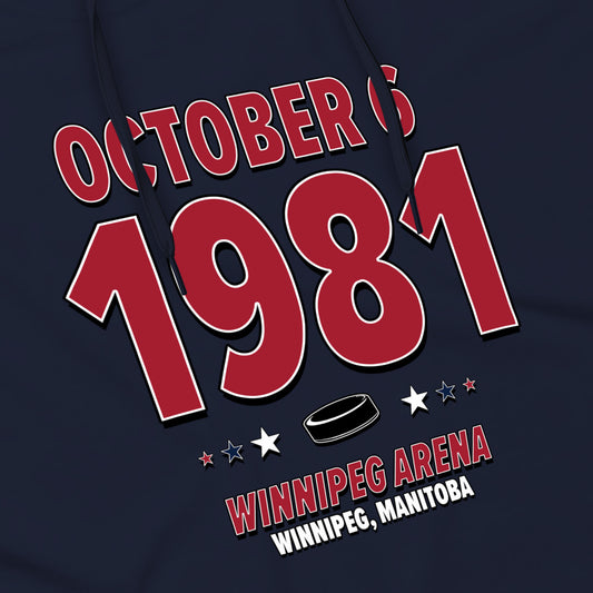 Winnipeg Hockey – October 6, 1981 – Hoodie