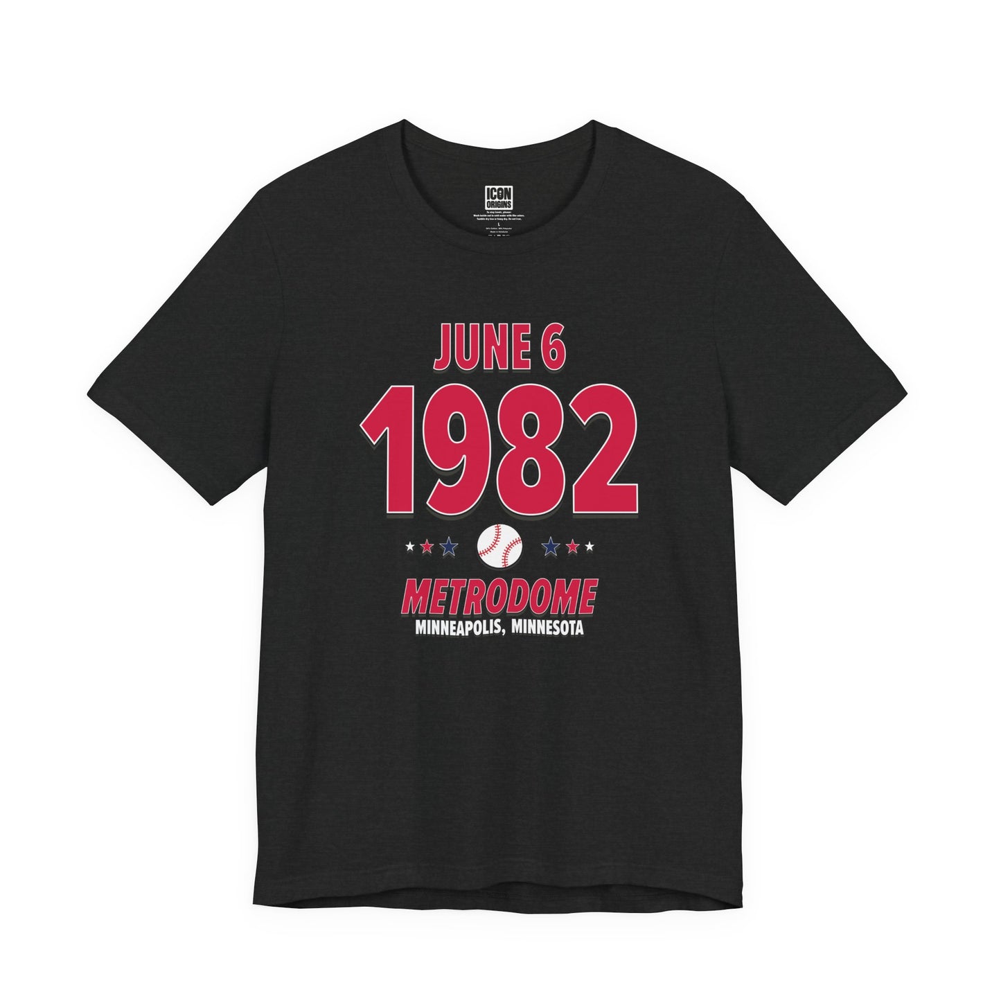 Minnesota Baseball – June 6, 1982 – Origin Tee (Black & White)