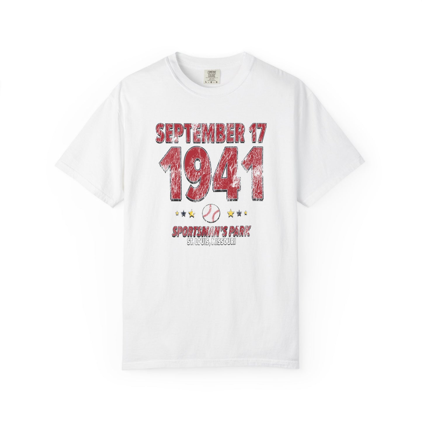 St. Louis Baseball – September 17, 1941 – Comfort Colors (Black & White)