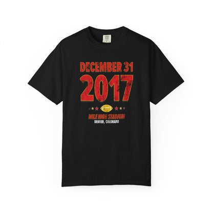Kansas City Football – December 31, 2017 – Comfort Colors (Black & White)