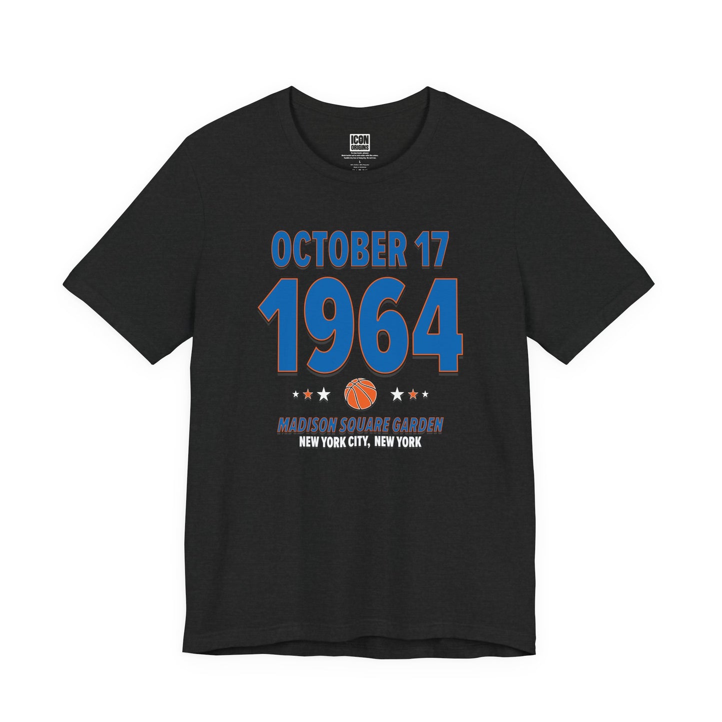 New York Basketball – October 17, 1964 – Origin Tee (Black & White)